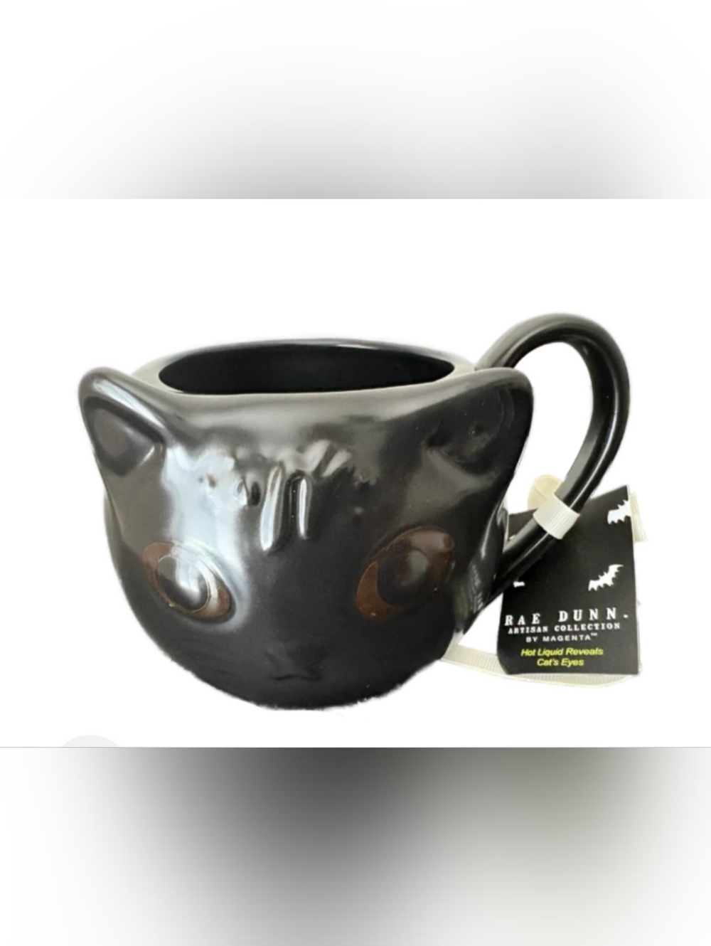 Rae Dunn "Black Cat Vibes" Mug, Halloween 2025, NEW, RARE